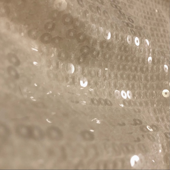 Ann Taylor LOFT Sequins Three Quarter Sleeve Top Petite - Picture 5 of 5